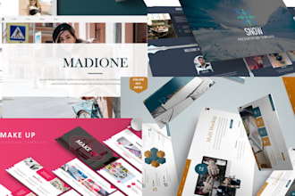 create powerpoint business presentation designs for startups, research and more