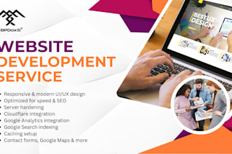 design and develop a secure, aesthetic and responsive website