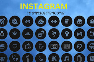 design eyes catching custom icons for your instagram highlights