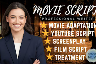write movie script screenplay screenwriting feature film script tv pilot