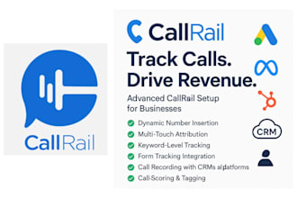 setup complete callrail and ringba for google ads, meta ads, ga4 and CRM