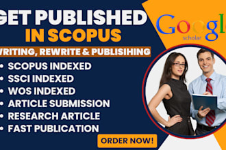 write and publish articles in scopus ssci sci isi indexed peer reviewed journals