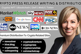 do crypto press release writing, crypto press release distribution, nft pr