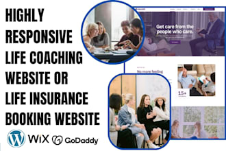 build life coaching financial consulting website life insurance booking website
