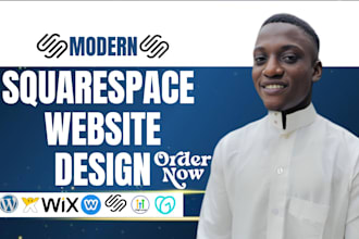 do modern squarespace website design, redesign wix website, framer, gohighlevel