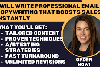 write professional email copywriting that boosts sales instantly