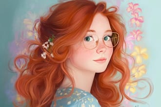 draw your portrait in disney style
