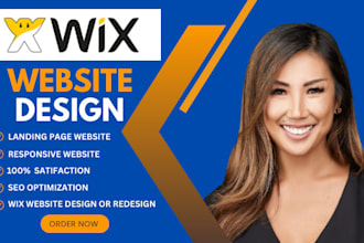 design or redesign wix website, develop wix landing page, wix studio website