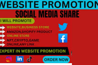 promote twitter shoutout, share link, website to fb, ig, yt, USA,UK people users