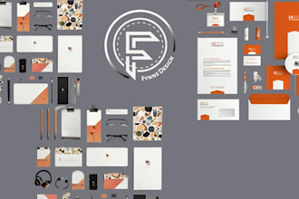 design modern minimalist logo design, social media kit, branding kit for you