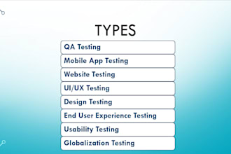 do user testing and QA of mobile apps