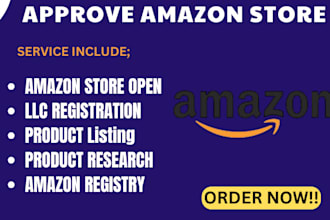 create approve amazon store setup llc do product listing and brand registration