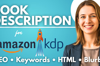 craft compelling, SEO optimized amazon KDP book descriptions