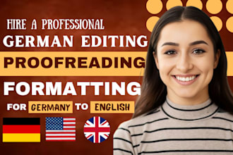do german or english book editing proofreading fiction novel for amazon kdp