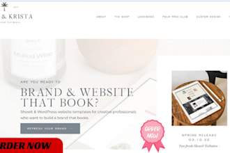 design, redesign and customize showit website or showit template