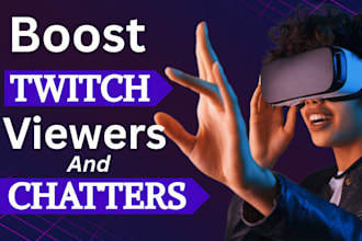 promote your twitch live stream to boost live viewers and chatters