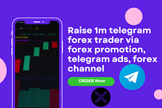 raise 1m telegram forex trader via forex promotion, telegram ads, forex channel