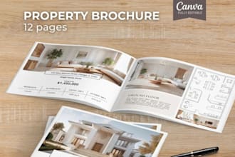 design real estate digital brochure, company profile, annual report, booklet