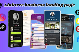 setup and customize linktree landing page, biolinks linktree, tap links