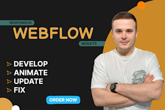 develop, fix and update your webflow website with SEO and animations