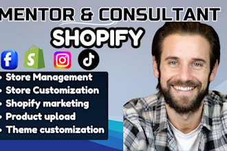 be your shopify consultant, coach, mentor for ecommerce, SEO, dropshipping