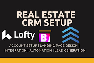 set up lofty crm kvcore, boldtrail, chime and follow boss idx website lofty crm