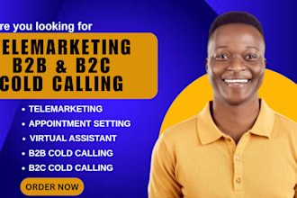 do cold calling, appointment setter and telemarketing