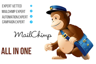 mailchimp email template design, landing page, automation, campaign mailchimp
