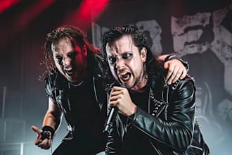 create your metal or black metal and record aggressive clean vocal