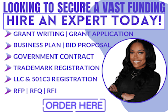 do grant writing, government contracts, rfp and bid proposal