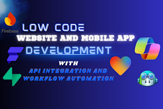 build low code medical saas web app with bubble adalo retool firebase automation