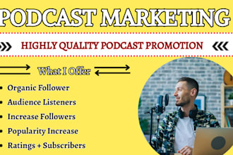 do organic promotion, promote podcast on spotify, increase new audience globally