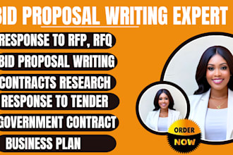 respond to rfp, research, win government contract bid proposal, rfi, rfq,tender