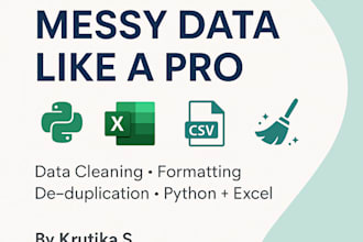 do data analysis, cleaning and visualization using python