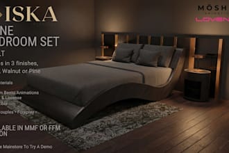 do realistic 3d model for second life game