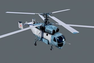 do realistic 3d game model and texturing