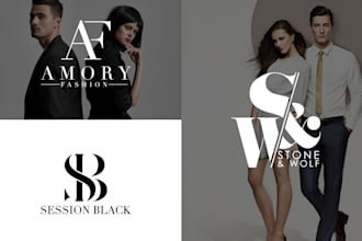 design luxury fashion apparel and clothing brand logo with in 12 hours