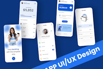 mobile app, web app UI UX design in figma