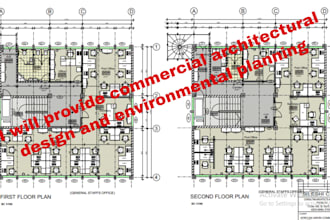 do commercial architectural design and environmental planning 2d floor plans