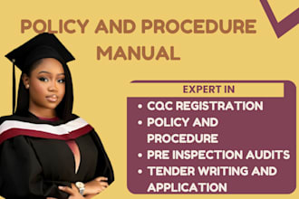 do cqc registration, policy and procedures tender applications