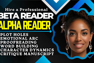 alpha or beta read fantasy fiction novel cozy mystery romance thriller horror