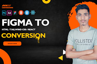 convert PSD to HTML xd to HTML figma to HTML responsive design