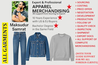 do apparel merchandising from sourcing to export fully