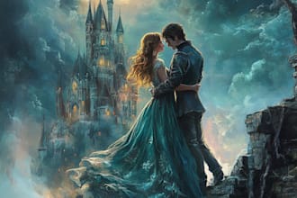 design historical romance book cover for you