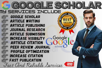 write and publish article in a peer reviewed index google scholar journal