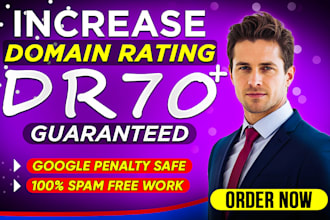 increase ahrefs domain rating dr 70 using high authority dofollow SEO backlinks
