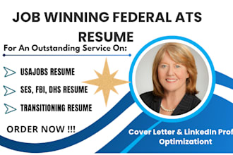 write an ats federal government job winning usajobs ses dhs and military resume