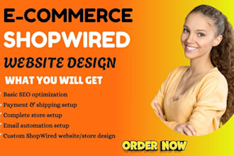 build an automated ecommerce shopwired website design shopwired store