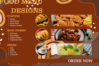 do restaurant menu design, modern food menu or digital menu