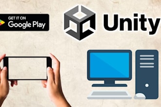build your 3d game or app in unity for android, web, windows